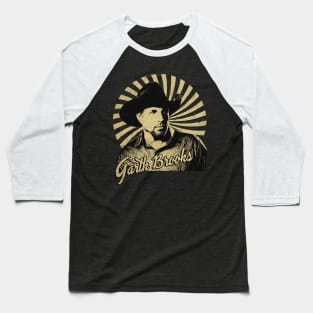 vintage retro design Garth Brooks Baseball T-Shirt